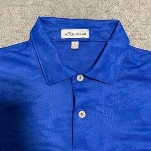 Peter Millar Mens Small Golf polo (Royal Blue)